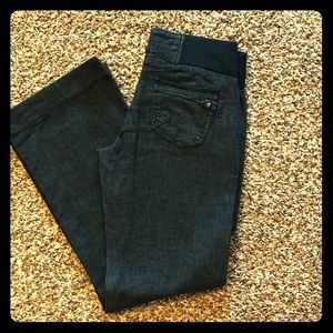 Wide leg jean trouser